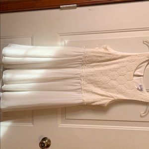 White floral print dress